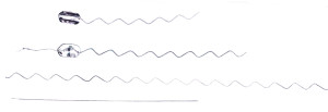 A MED-EL electrode contains wave-shaped wires.